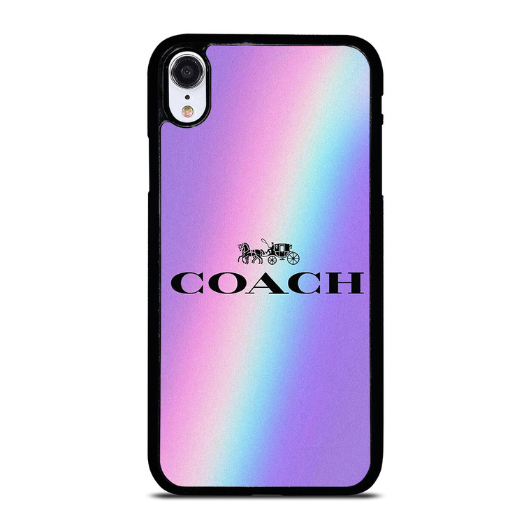 COACH NEW YORK VINTAGE RAINBOW iPhone XR Case Cover