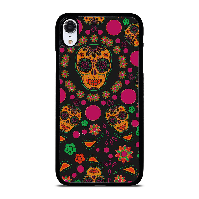 DIA DE LOS MUERTOS PATTERN iPhone XR Case Cover
