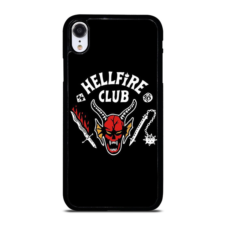 HELLFIRE CLUB STRANGER THINGS BLACK iPhone XR Case Cover