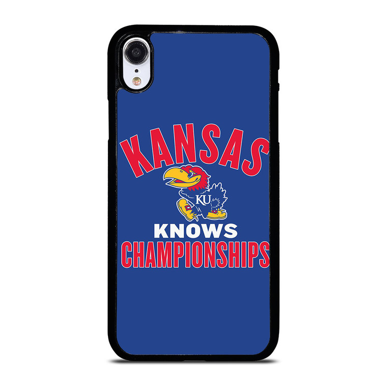 KANSAS JAYHAWKS BASKETBALL CHAMPIONS iPhone XR Case Cover