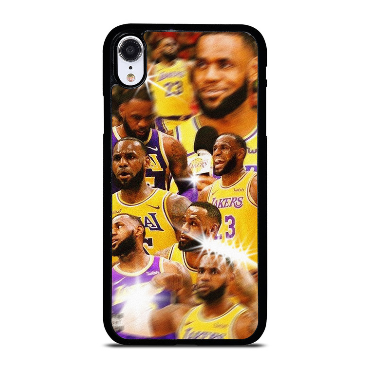LEBRON JAMES LAKERS COLLAGE 2 iPhone XR Case Cover LEBRON JAMES LAKERS COLLAGE 2 iPhone XR Case Cover