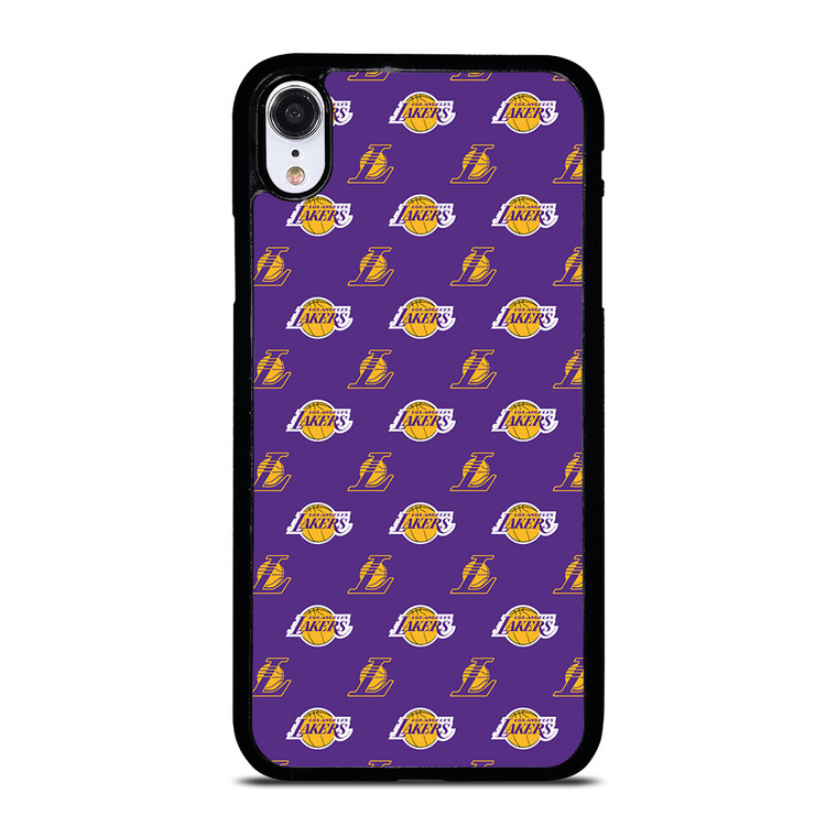 LOS ANGELES LAKERS NBA PATTERN iPhone XR Case Cover