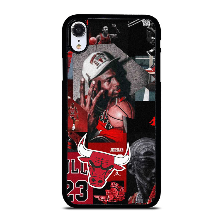 MICHAEL JORDAN CHICAGO BULLS COLLAGE iPhone XR Case Cover