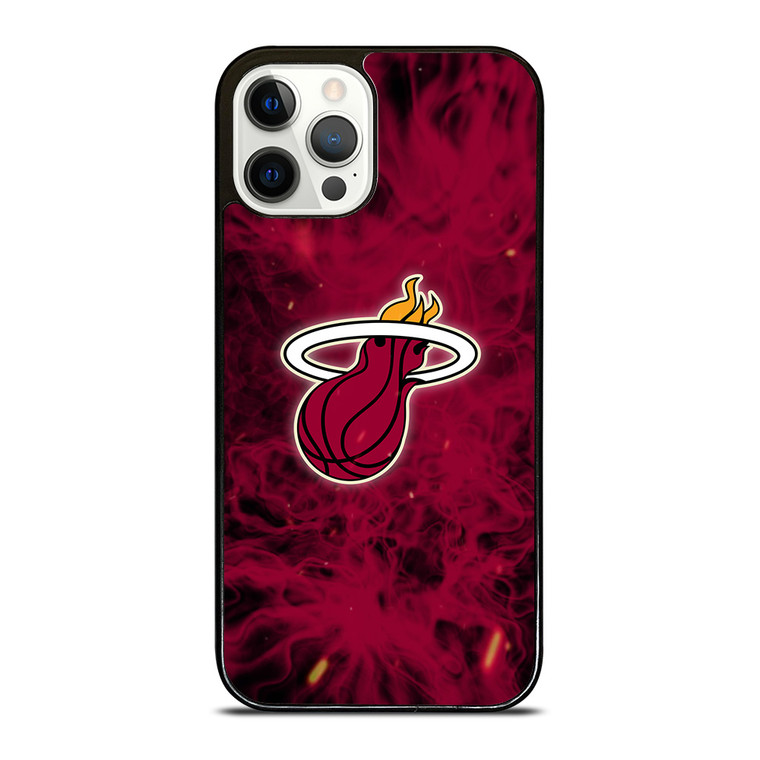 MIAMI HEAT BASKETBALL NBA FIRES iPhone 12 Pro Case Cover