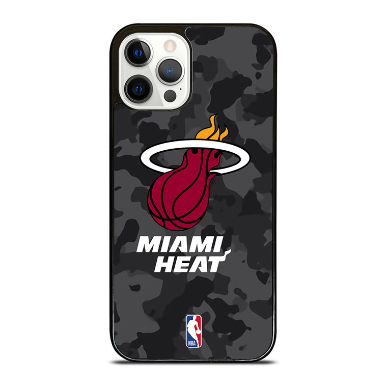 MIAMI HEAT BLACK CAMO iPhone 12 Pro Case Cover