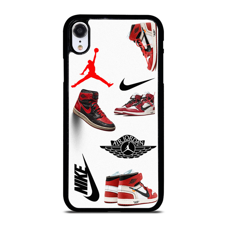 NIKE AIR JORDAN SHOES COLLAGE iPhone XR Case Cover