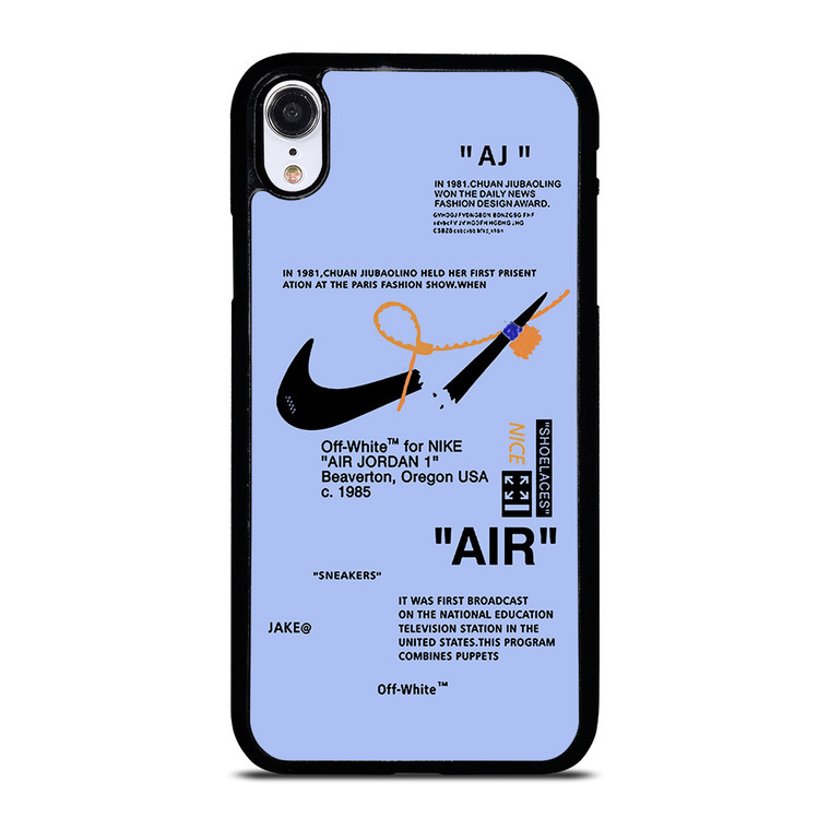 NIKE AIR OFF WHITE TARO iPhone XR Case Cover