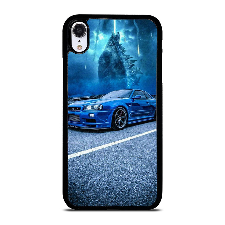 NISSAN GTR GODZILLA BLUE 2 iPhone XR Case Cover