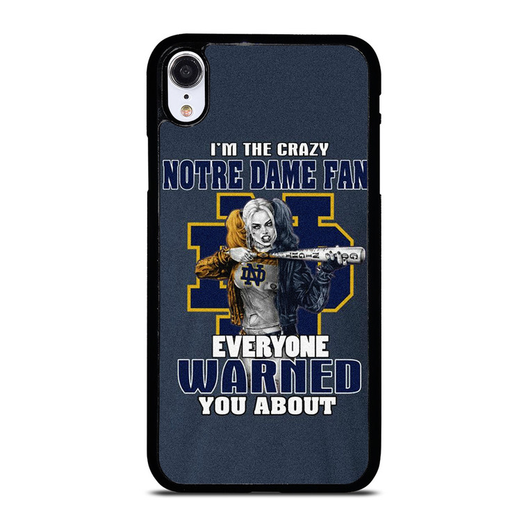 NOTRE DAME FIGHTING HARLEY QUINN iPhone XR Case Cover