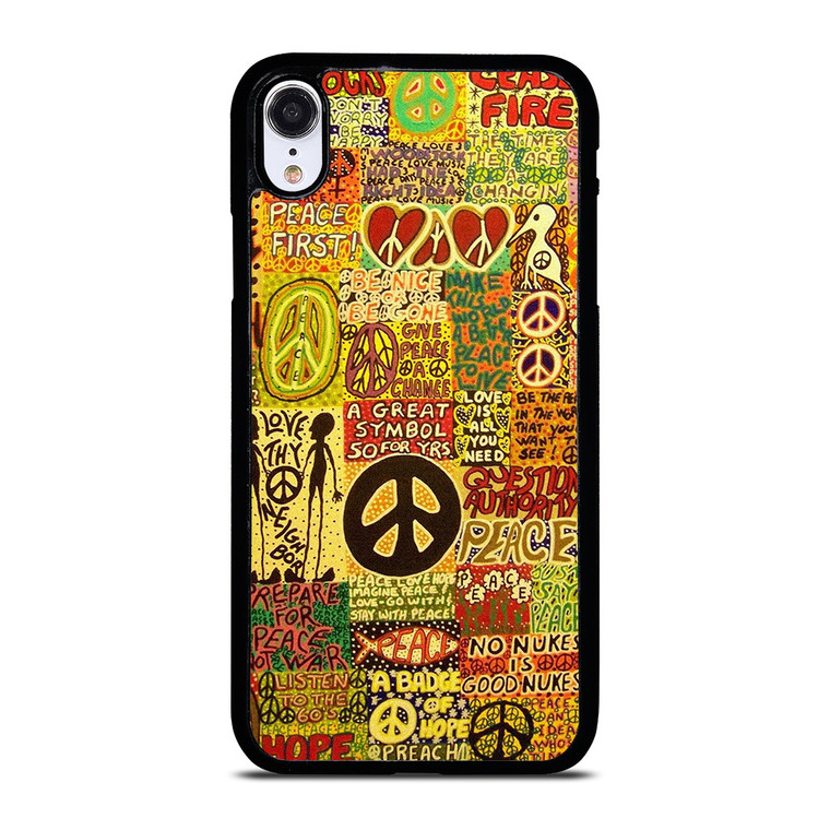 PEACE TAPESTRY PATTERN iPhone XR Case Cover