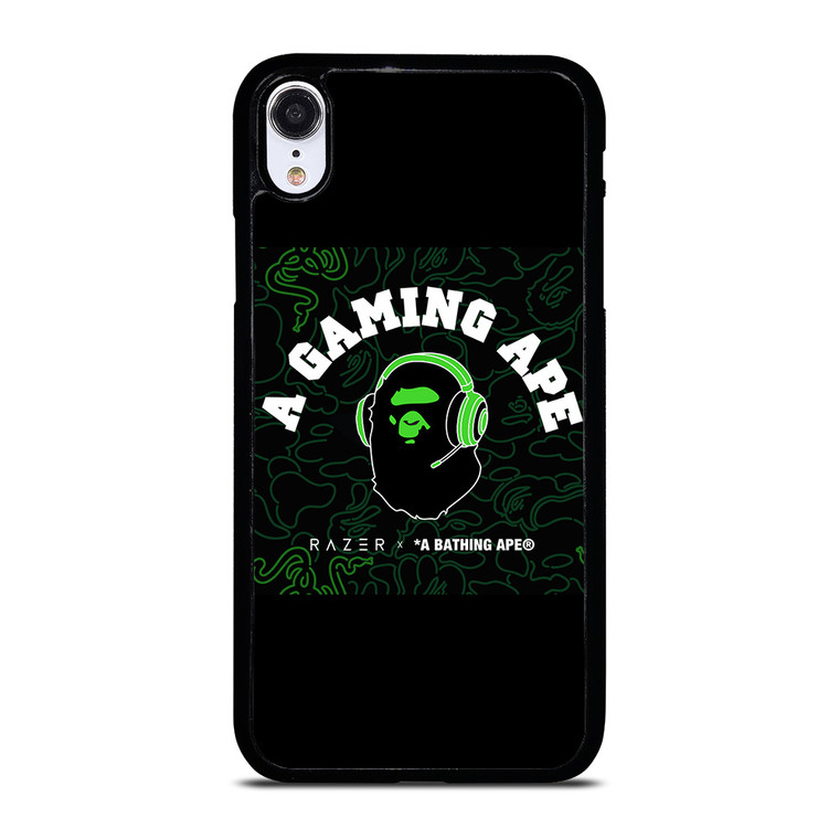 RAZER X BAPE A GAMING APE iPhone XR Case Cover
