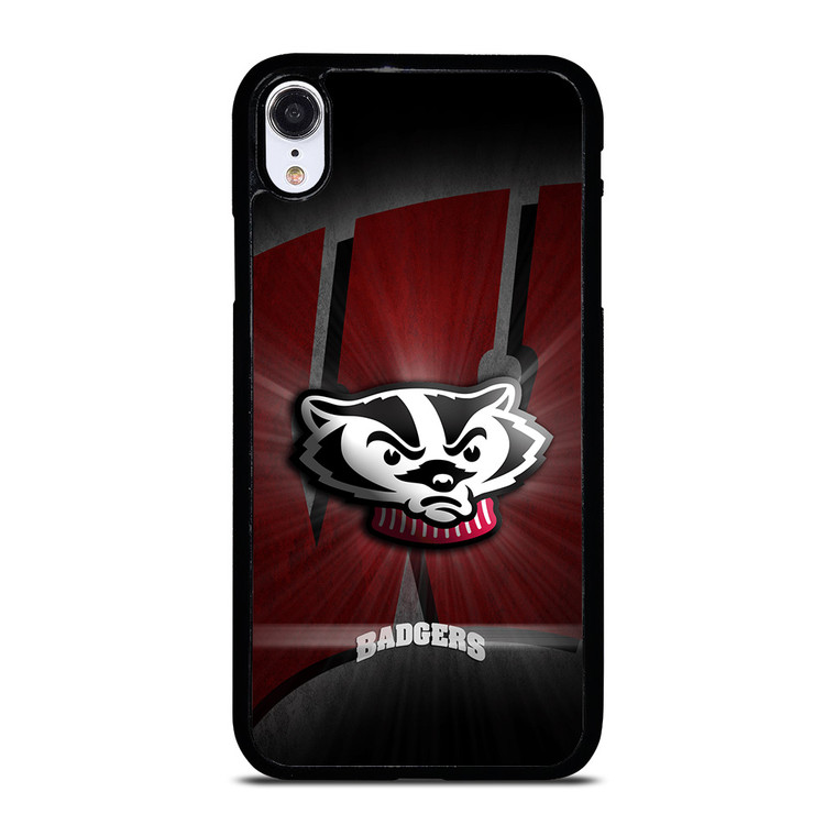 WISCONSIN BADGERS FOOTBALL LOGO iPhone XR Case Cover