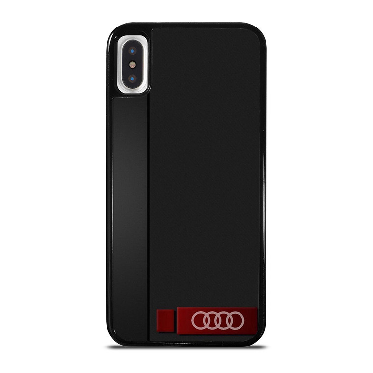 AUDI CAR CARBON LOGO iPhone X / XS Case Cover