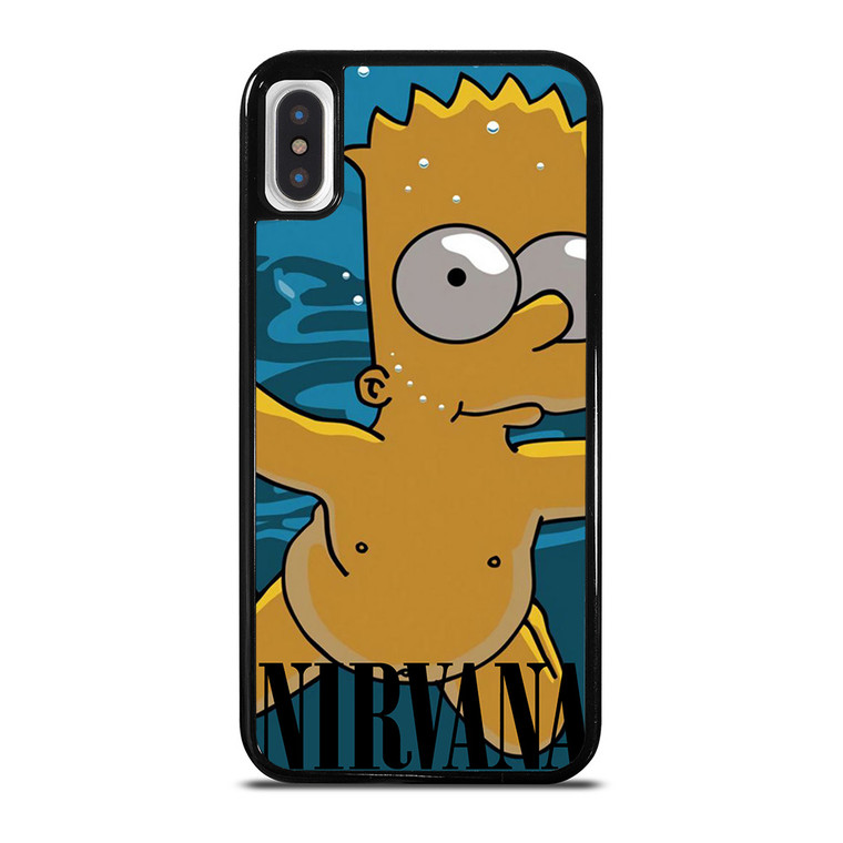 BART SIMPSONS NEVERMIND NIRVANA iPhone X / XS Case Cover
