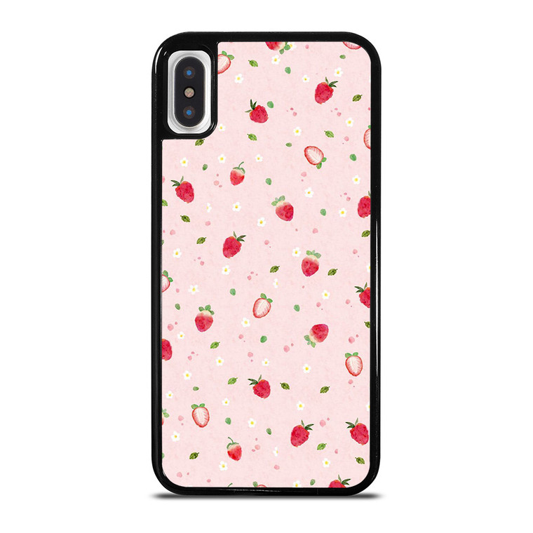 CUTE STRAWBERRY PATTERN iPhone X / XS Case Cover