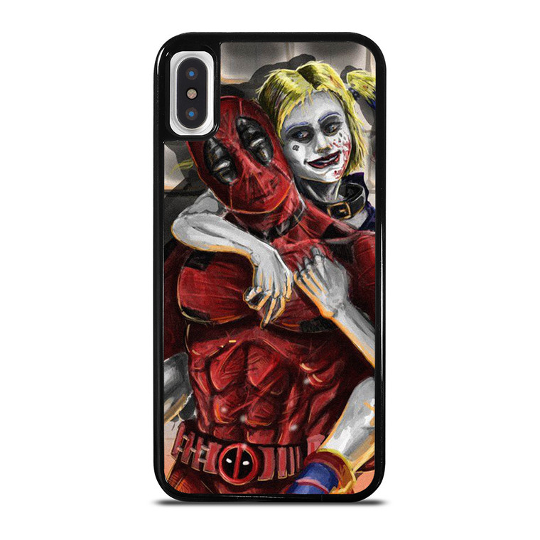 DEADPOOL HARLEY QUINN ART iPhone X / XS Case Cover