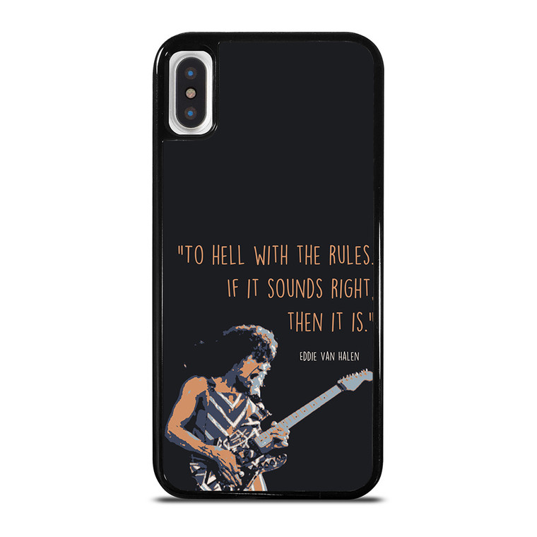 EDDIE VAN HALEN QUOTES iPhone X / XS Case Cover