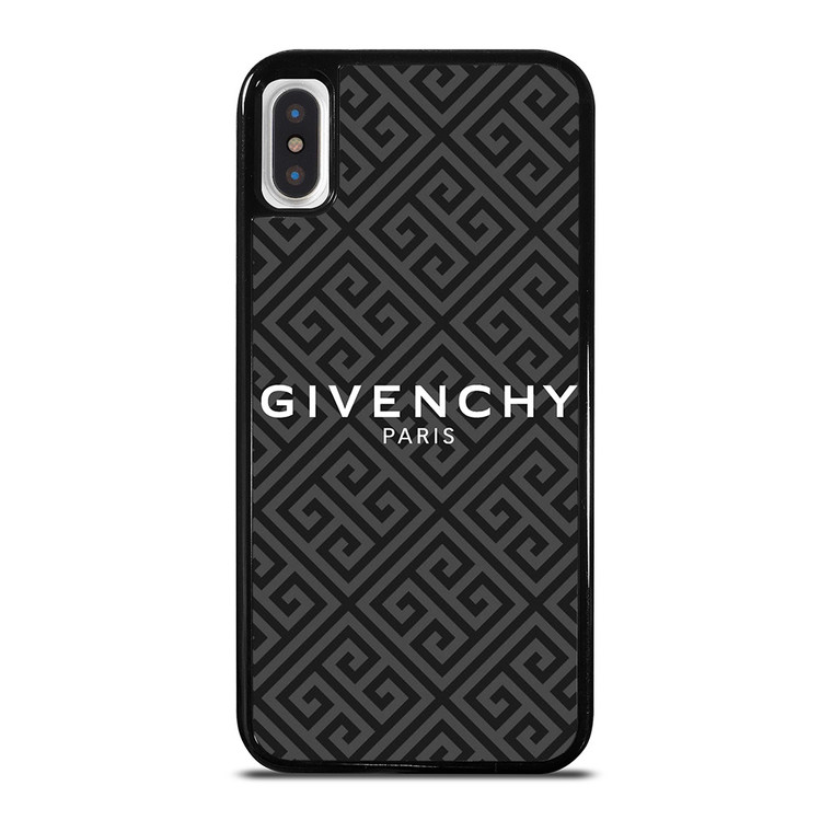 GIVENCHY PARIS LOGO PATTERN iPhone X / XS Case Cover