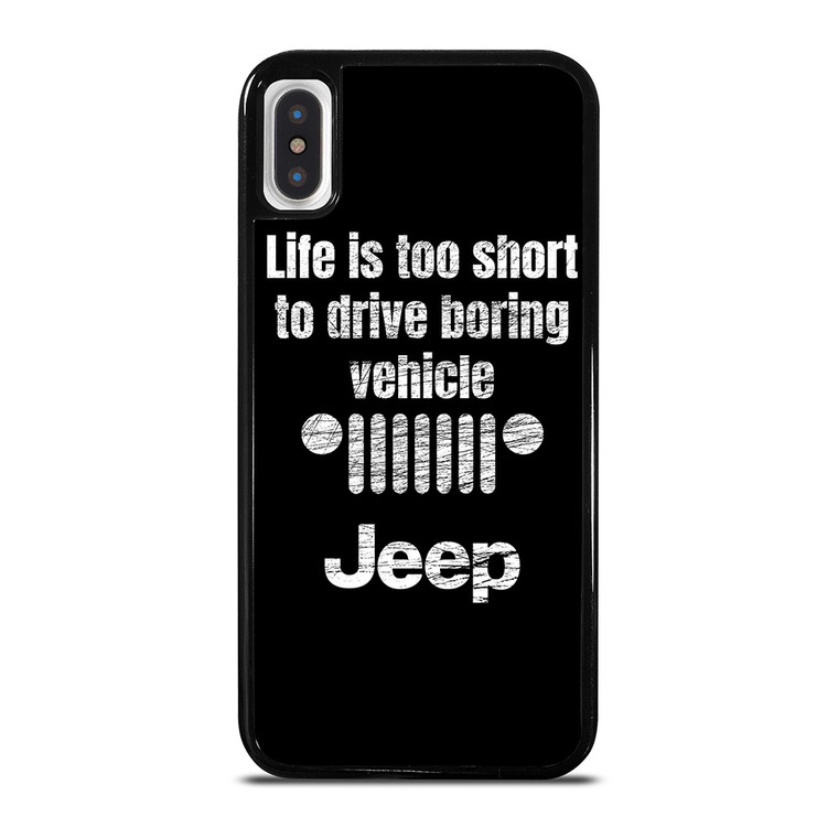 JEEP LIFE FUNNY QUOTES iPhone X / XS Case Cover