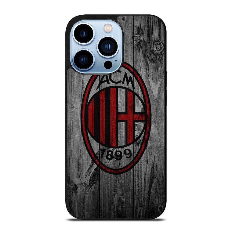 AC MILAN FOOTBALL WOODEN LOGO iPhone 13 Pro Max Case Cover