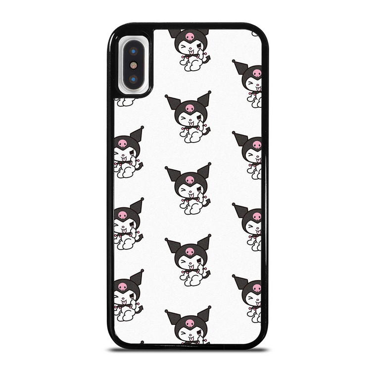 KUROMI CAT ANIME PATTERN iPhone X / XS Case Cover