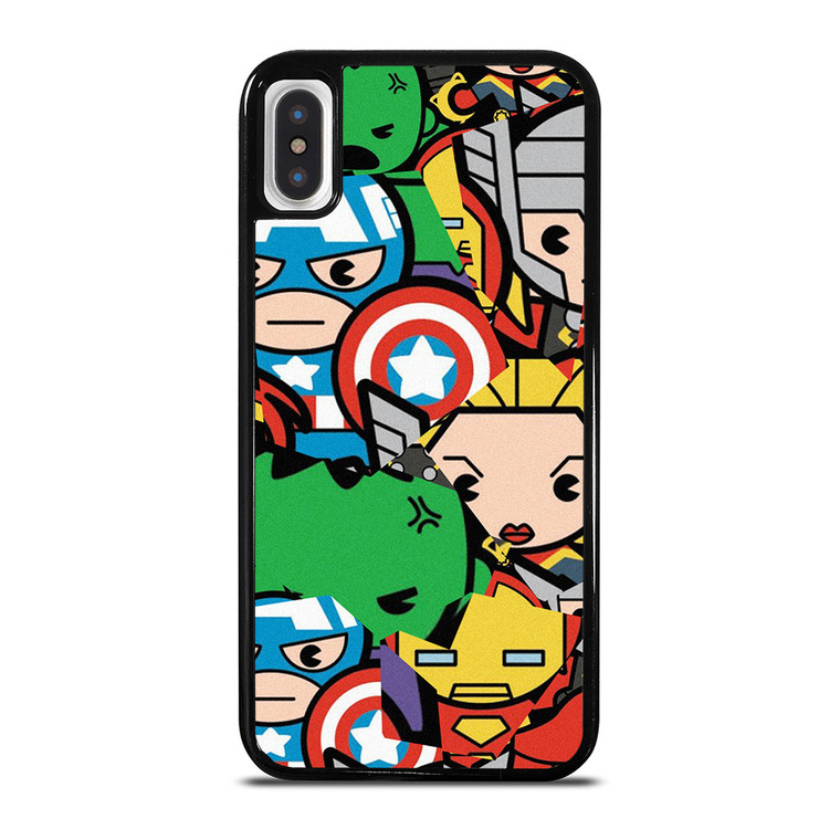 MARVEL COMIC CHARACTERS COLLAGE iPhone X / XS Case Cover