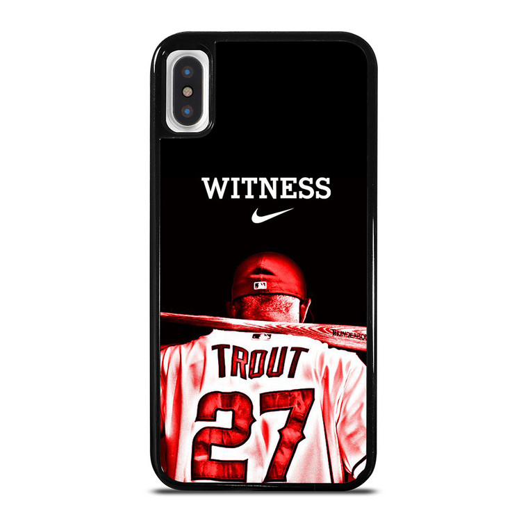 MIKE TROUT LOS ANGELES ANGELS BASEBALL iPhone X / XS Case Cover