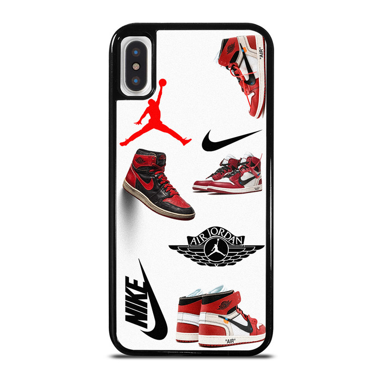 NIKE AIR JORDAN SHOES COLLAGE iPhone X / XS Case Cover