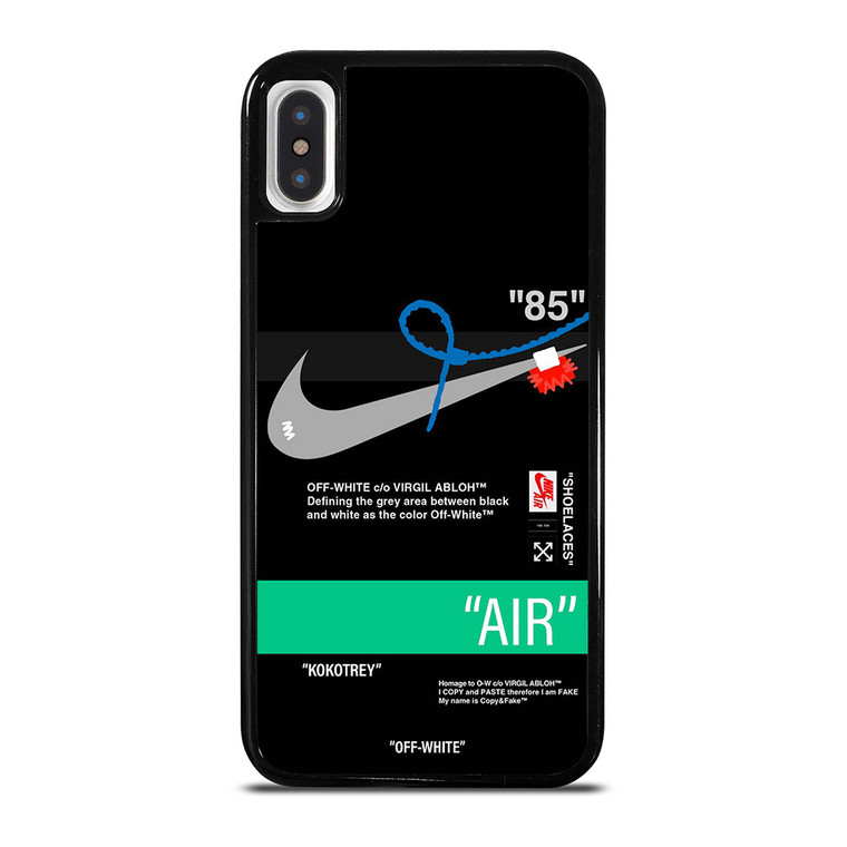 NIKE AIR OFF WHITE iPhone X / XS Case Cover