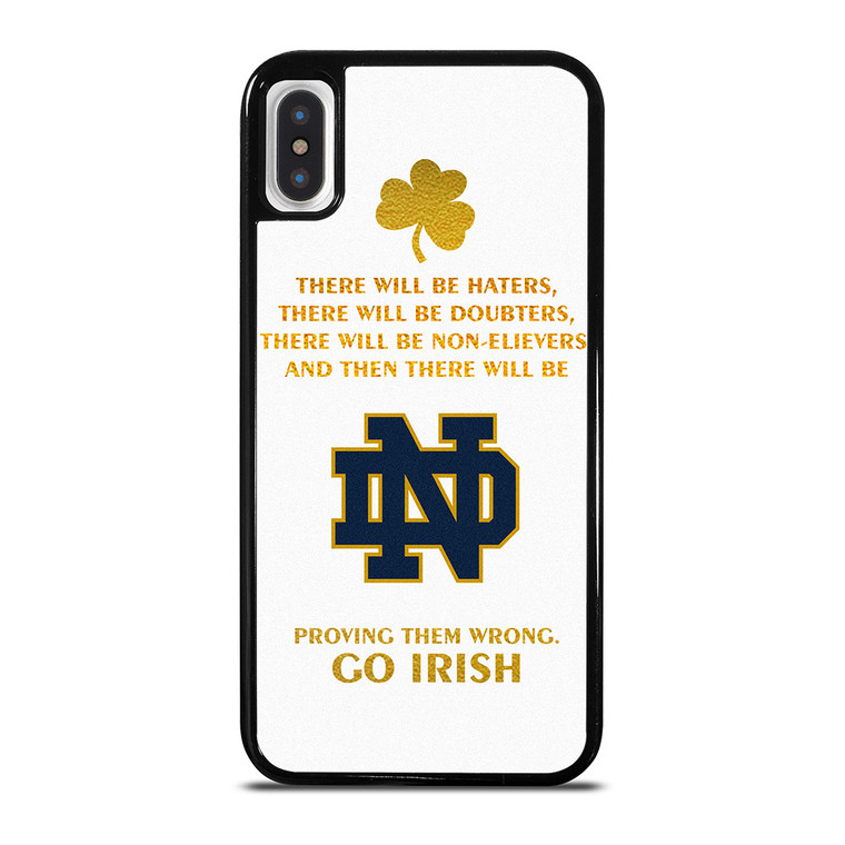 NOTRE DAME FIGHTING IRISH QUOTES iPhone X / XS Case Cover