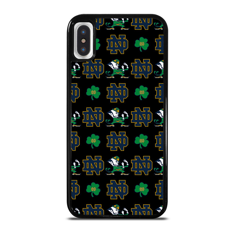 NOTRE DAME FIGNTING IRISH PATTERN iPhone X / XS Case Cover