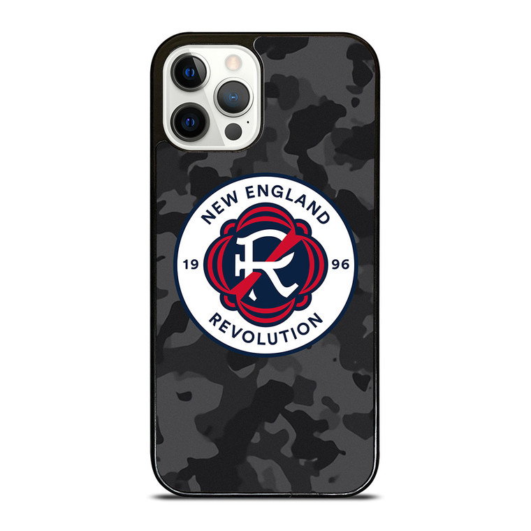 NEW ENGLAND REVOLUTION MLS BLACK CAMO iPhone 12 Pro Case Cover