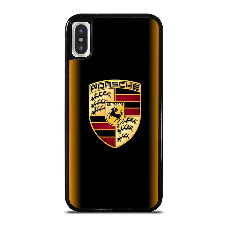 PORSCHE CAR GOLD iPhone X / XS Case Cover