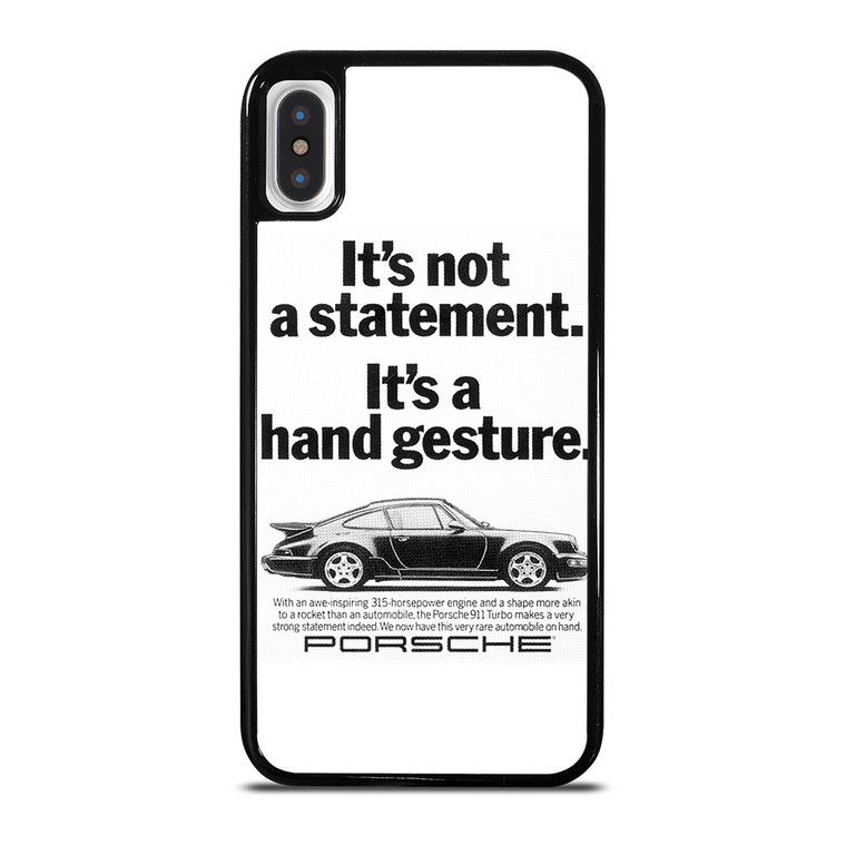 PORSHCE CAYMAN VINTAGE ADS iPhone X / XS Case Cover
