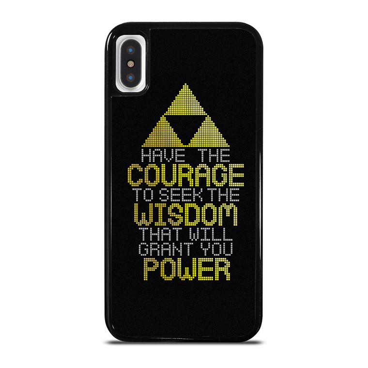 TRIFORCE ZELDA QUOTES iPhone X / XS Case Cover