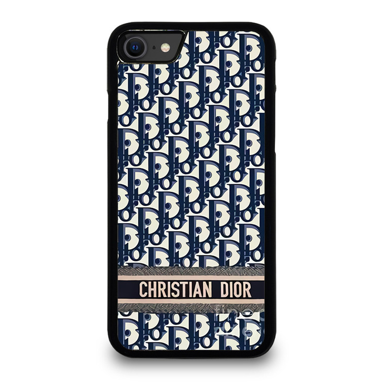 CHRISTIAN DIOR LOGO BLUE iPhone SE 2020 Case Cover