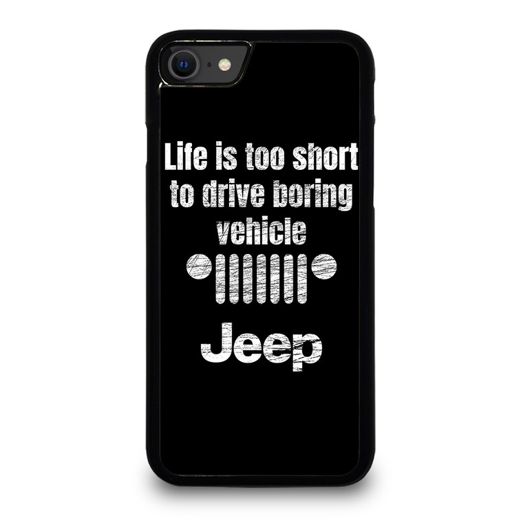 JEEP LIFE FUNNY QUOTES iPhone SE 2020 Case Cover