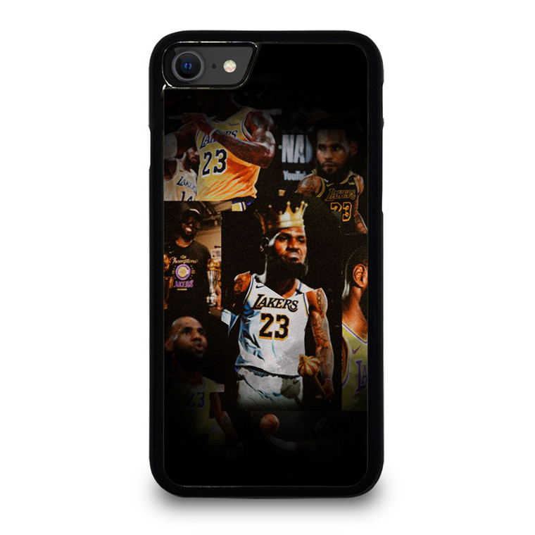 LEBRON JAMES LAKERS COLLAGE iPhone SE 2020 Case Cover