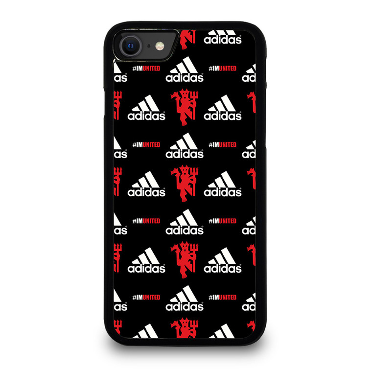 MANCHESTER UNITED ADIDAS PATTERN iPhone SE 2020 Case Cover
