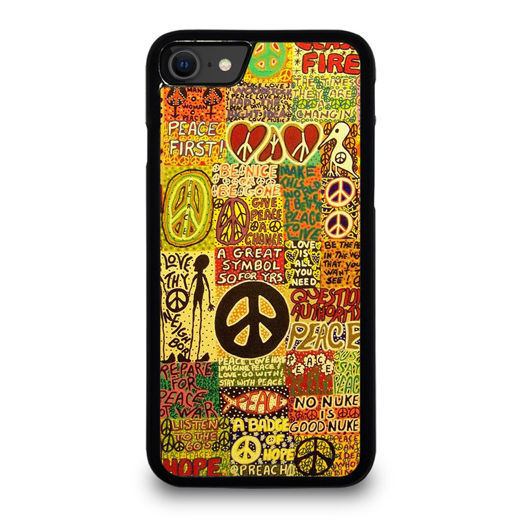 PEACE TAPESTRY PATTERN iPhone SE 2020 Case Cover