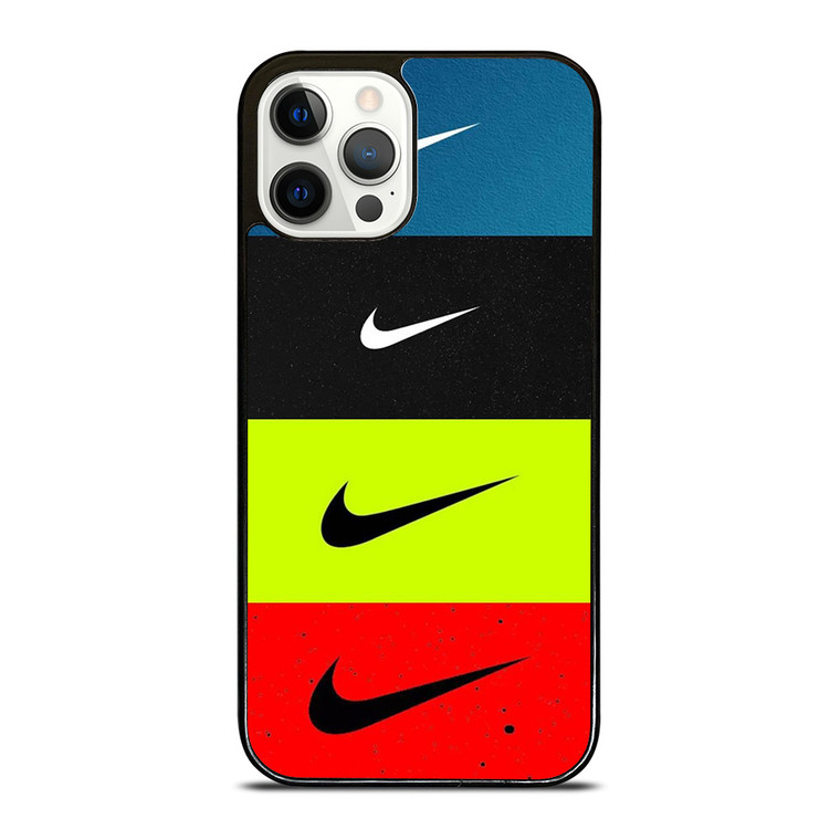 NIKE SWOOSH STRIPE COLORS iPhone 12 Pro Case Cover
