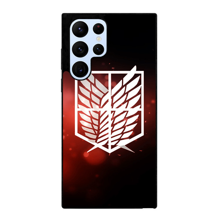 ATTACK ON TITAN LOGO RED Samsung Galaxy S22 Ultra Case Cover