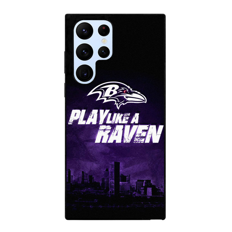 BALTIMORE RAVENS WORD Samsung Galaxy S22 Ultra Case Cover BALTIMORE RAVENS WORD Samsung Galaxy S22 Ultra Case Cover