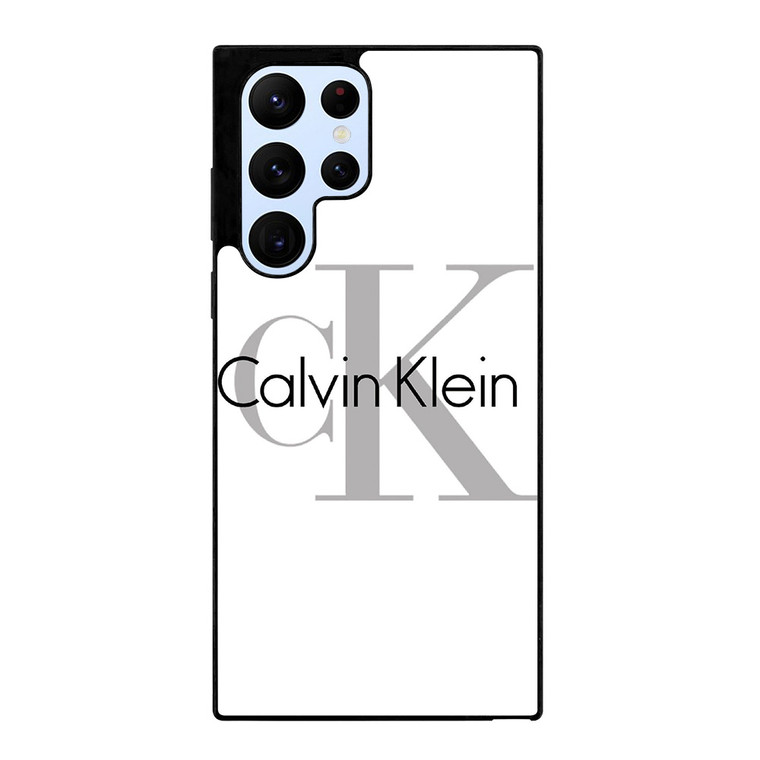 CALVIN KLEIN WHITE LOGO Samsung Galaxy S22 Ultra Case Cover CALVIN KLEIN WHITE LOGO Samsung Galaxy S22 Ultra Case Cover