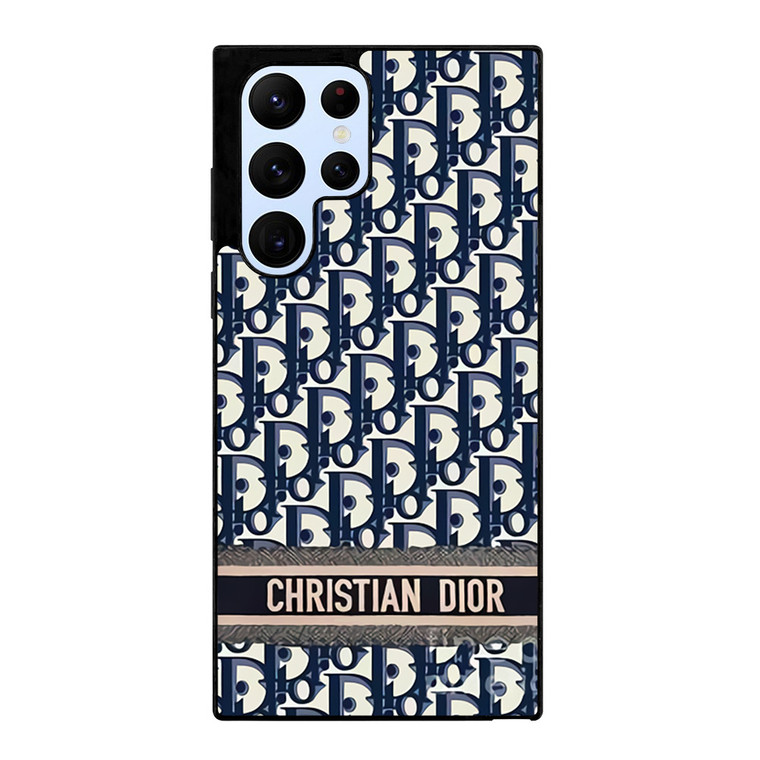CHRISTIAN DIOR LOGO BLUE Samsung Galaxy S22 Ultra Case Cover
