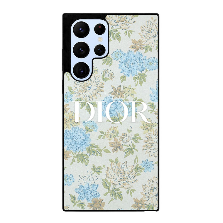 CHRISTIAN DIOR LOGO FLORAL Samsung Galaxy S22 Ultra Case Cover