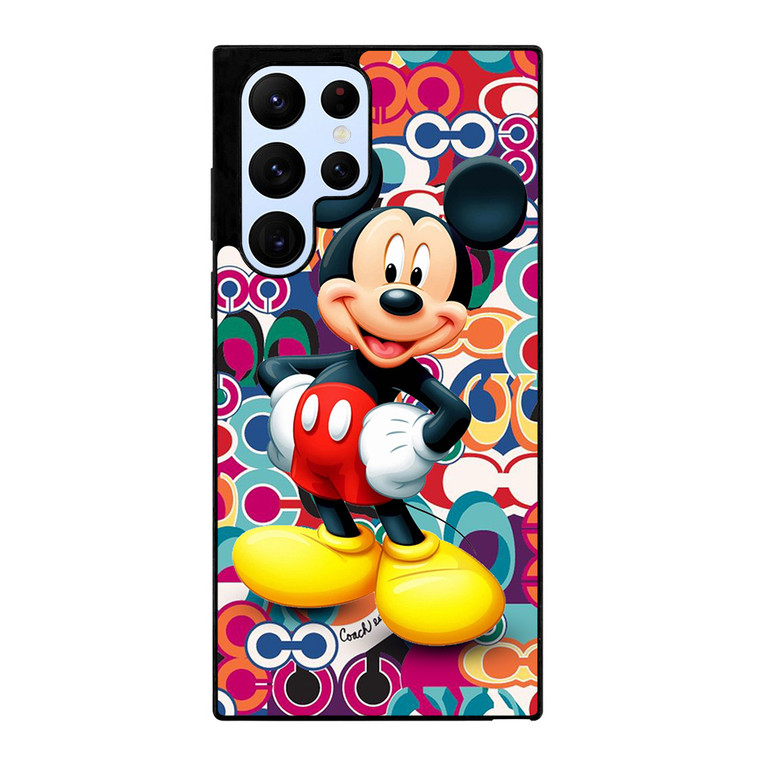 COACH NEW YORK MICKEY MOUSE CUTE Samsung Galaxy S22 Ultra Case Cover