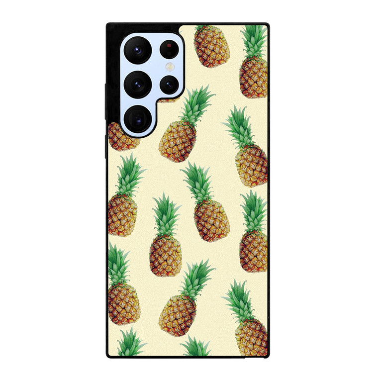 CUTE PINEAPPLE PATTERN Samsung Galaxy S22 Ultra Case Cover