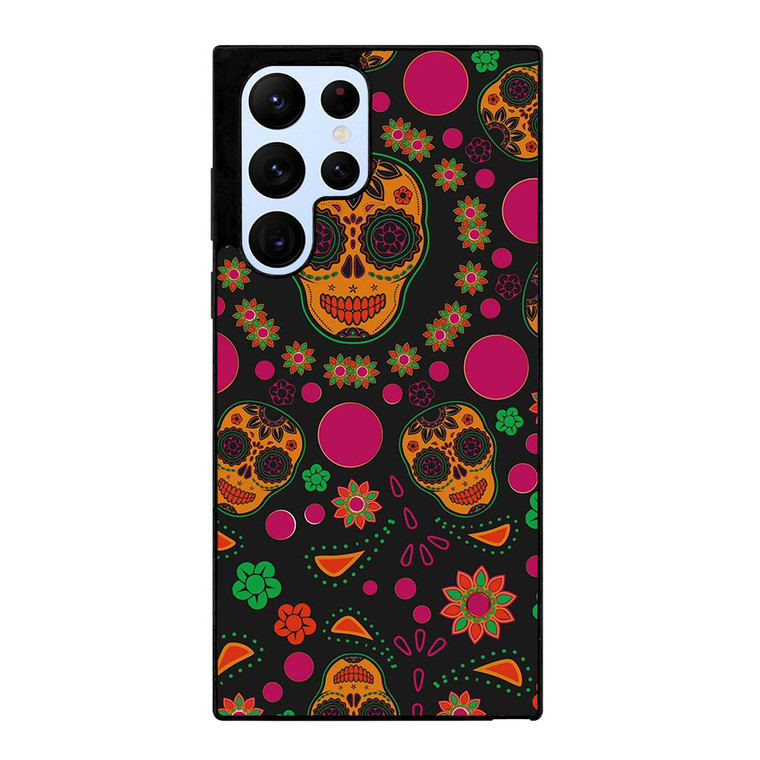 DIA DE LOS MUERTOS PATTERN Samsung Galaxy S22 Ultra Case Cover