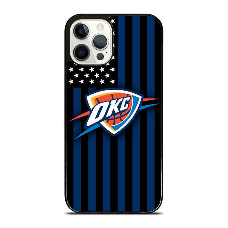 OKLAHOMA CITY THUNDERS NBA USA FLAG iPhone 12 Pro Case Cover